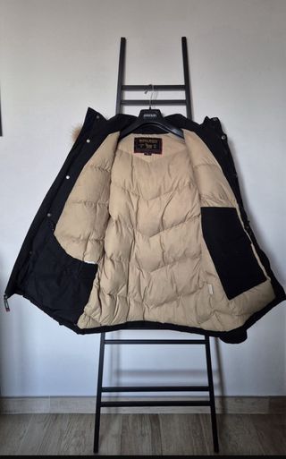 Woolrich Giubbotto Nero con Cappuccio