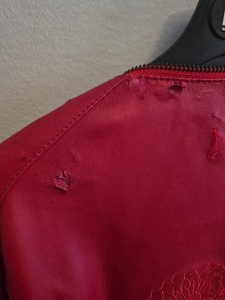 Giubbotto pelle Desigual rosso tg 44