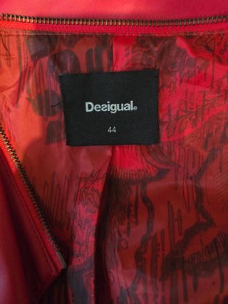 Giubbotto pelle Desigual rosso tg 44