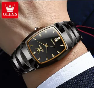 Reloj Olevs Negro y Dorado Hombre
