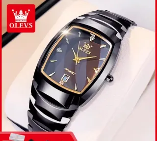 Reloj Olevs Negro y Dorado Hombre