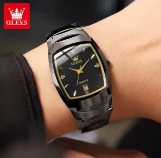 Reloj Olevs Negro y Dorado Hombre