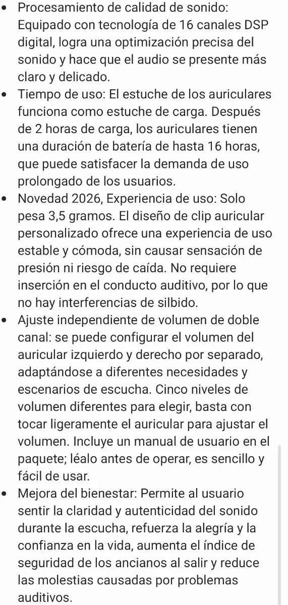 Auriculares Clip Oído Reducción Ruido