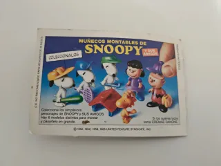 Lote 2 figuras Snoopy Danone