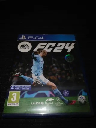 PS4 Slim 500GB Negra, dos mandos fifa24