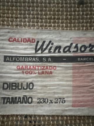 Alfombra lana floral verde y multicolor