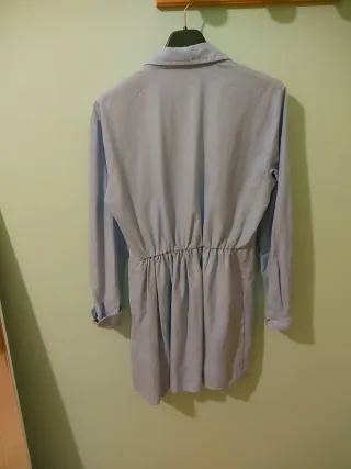 Camisa larga Stradivarius azul Talla S