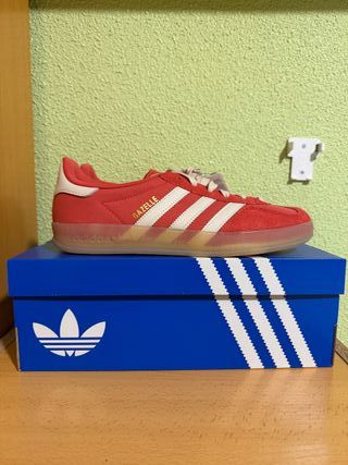 Adidas Gazelle Rojas y Blancas
