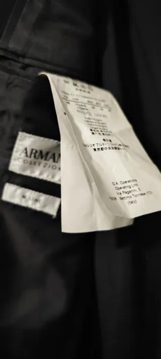 Traje chaqueta Armani Collezioni negro Talla M