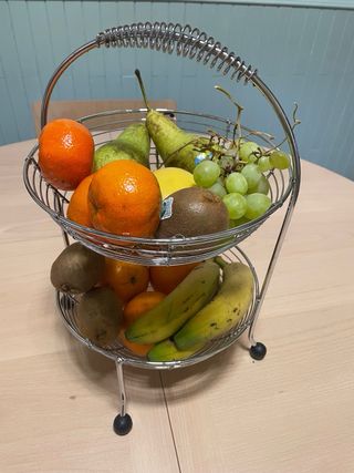 Frutero de Acero Inoxidable de 2 Niveles