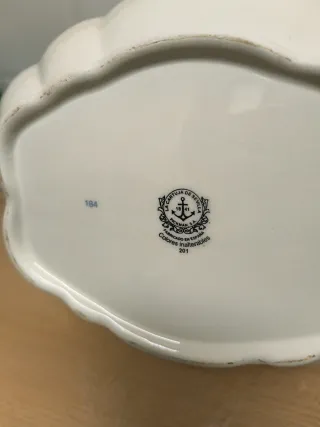 Sopera La Cartuja de Sevilla Azul y Blanca