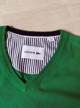Jersey Lacoste Pico Verde Talla XXL