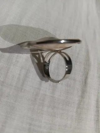 Anillo grande ajustable nácar