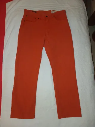 Pantaloni Malboro Uomo Taglia 34(48) Arancioni