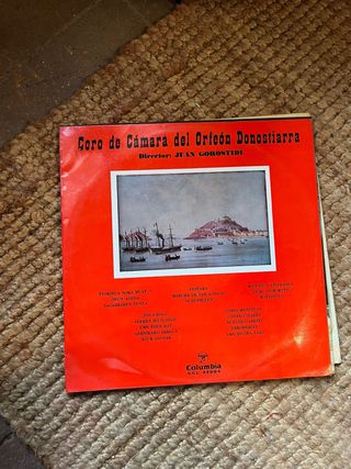 Disco Vinilo Coro Cámara Orfeón Donostiarra