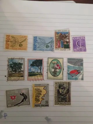 11 francobolli usati 1965/66