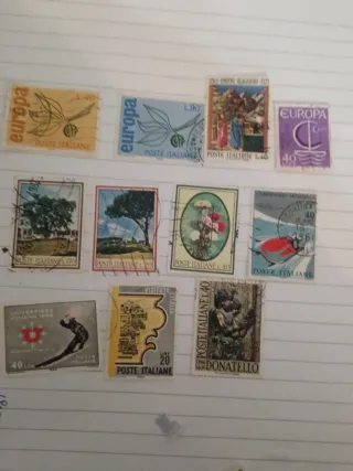 11 francobolli usati 1965/66