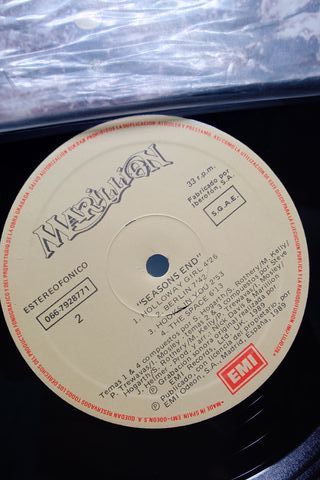 Marillion Seasons End LP Vinilo Edición Española