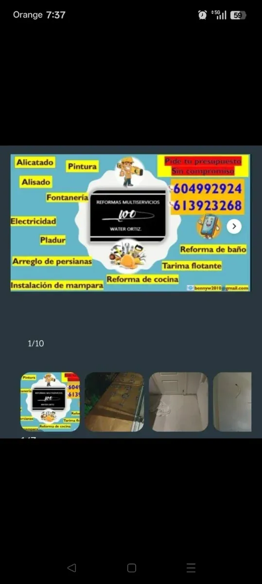 Servicio de manitas y reformas