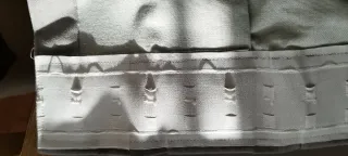 Par de cortinas opacas grises