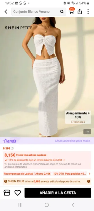 Ropa de shein talla S y XS