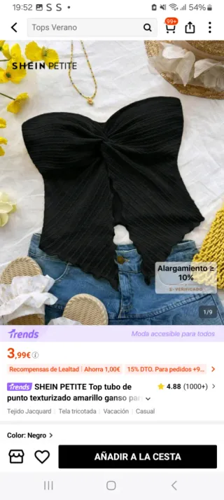 Ropa de shein talla S y XS