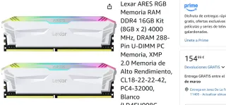 Lexar ARES DDR4 RGB 16GB (2x8GB) 4000MHz