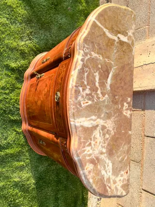 APARADOR CONSOLA ANTIGUA LUIS XVI DE MÁRMOL