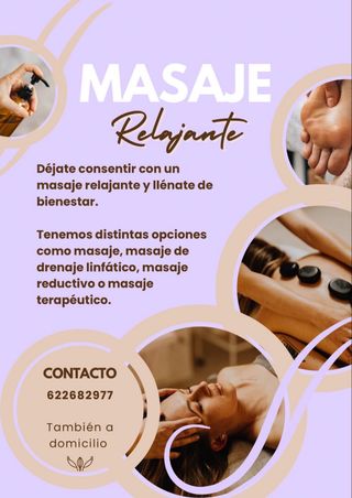 Masajes relajantes y terapéuticos