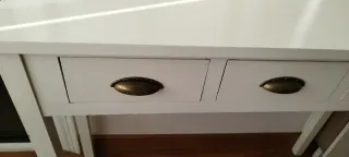 Mueble recibidor madera blanco