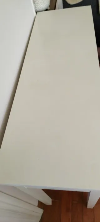 Mueble recibidor madera blanco