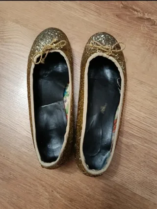 Bailarinas doradas talla 38