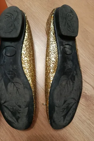 Bailarinas doradas talla 38