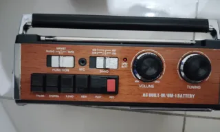 Radio Cassette MP3 USB SD Bluetoth A PILAS Y A LUZ