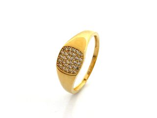 E1805179-57 Anillo Sello Oro 18k