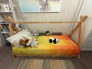 Cama Montessori Madera Natural