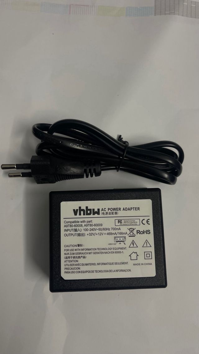 Fuente alimentación para impresoras HP Negra