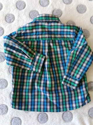 Camisa cuadros bebé niño 12-18 meses