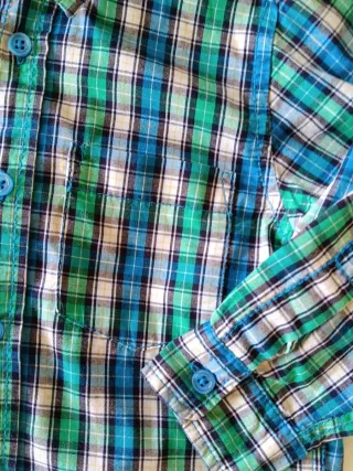 Camisa cuadros bebé niño 12-18 meses