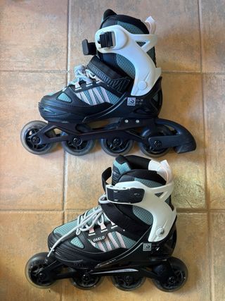 Patines Decathlon Oxelo con bolsa y protecciones