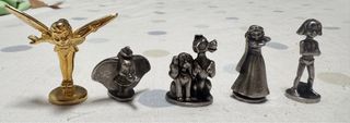 5 Figuras Monopoly Disney 3D