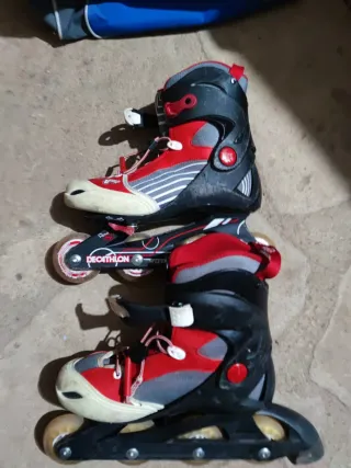 Patines Decathlon + Bolsa + Protecciones