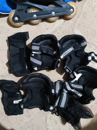 Patines Decathlon + Bolsa + Protecciones