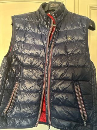 Chaleco acolchado El Ganso azul y rojo