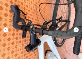 Bicicleta Gravel/Carretera Blanca Nueva Talla S