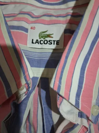 Camisa Lacoste Rayas Hombre