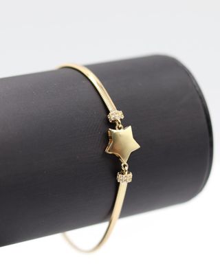 PULSERA SERPIENTE ESTRELLA CON CIRCONITAS 18K