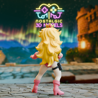 Figura Peach x Cammy (Street Fighter)