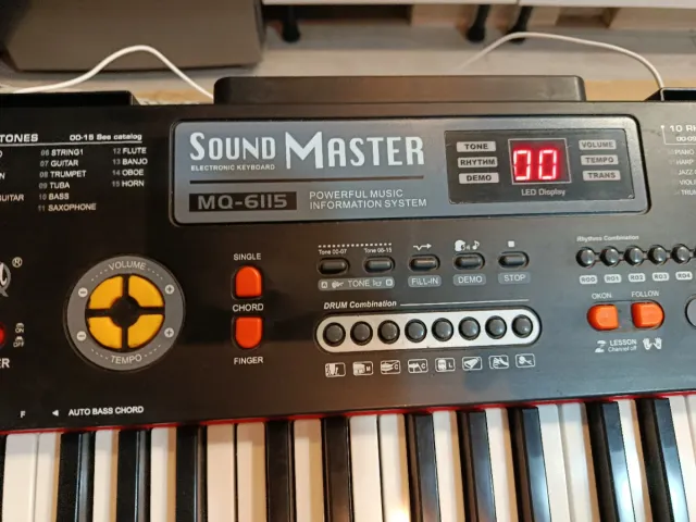 Teclado Electrónico Sound Master MO-6115