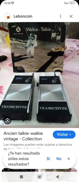 Walkie Talkie Vintage POWER (2 unidades)